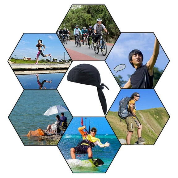 Cycling Cap Sun Protection Sweat Cap Hat Cap Sweat Wicking Cap Liner Cap Breathable Cycling Head Wrap for Women Men Outdoor Activities