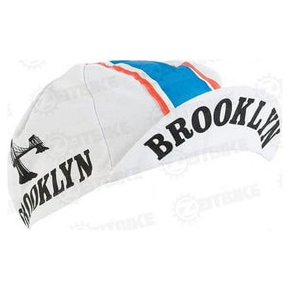 Cycling Cap - Vintage - Brooklyn - White
