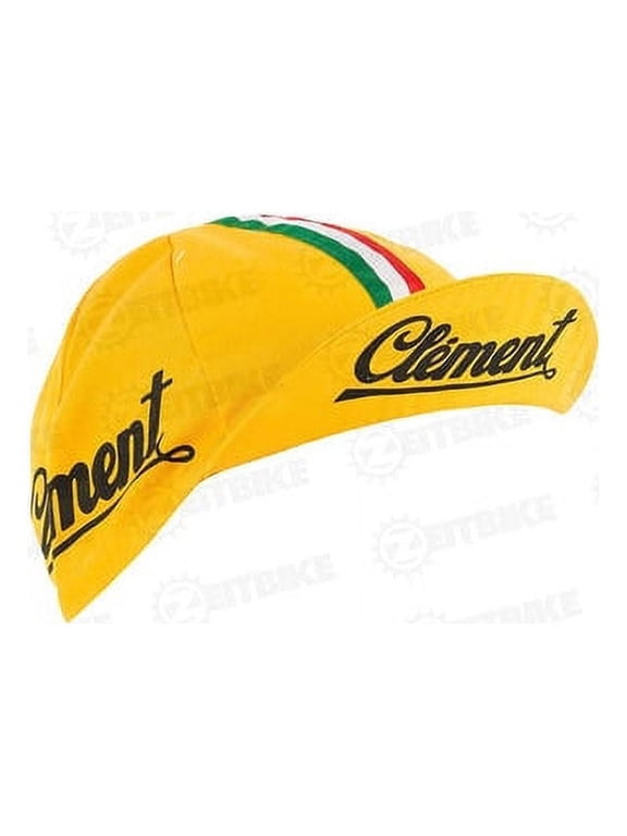 Cycling Cap - Vintage - Clement - 65% polyester, 35% cotton - Yellow - Made in Italy
