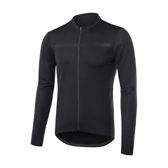 Men's Full Zipper Long Sleeves Cycling Breathable MTB Bike Shirt for Riding Comfortable Performance