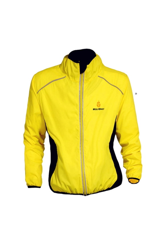 JoyMagic Windbreaker Cycling Jackets, Yellow XL