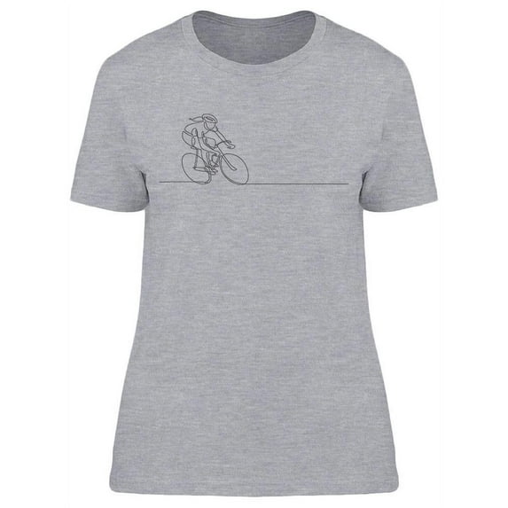 Cycling Competition Drawing T-Shirt Women -Image by Shutterstock, Female Small