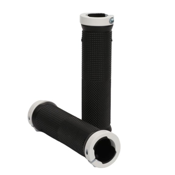 Cycling Control Master, Rubber Bike Grips with Aluminium Inner Ring for Secure Mounting, Offering Anti-Slip Performance and Comfort for All Kinds of Cycling