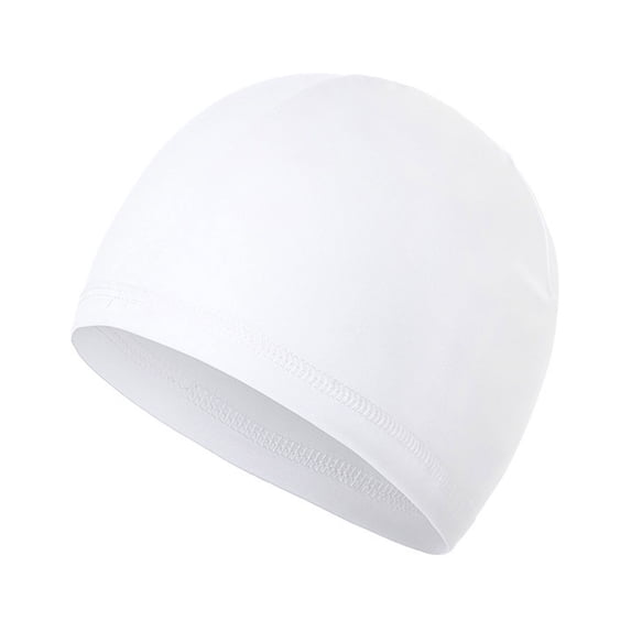 Cycling Cooling Helmet Liner for Men and Women, Ice Silk Breathable Skull Cap, Sun Protection Quick-Dry Beanie, Under Helmet Sweat Wicking Hat B009_White