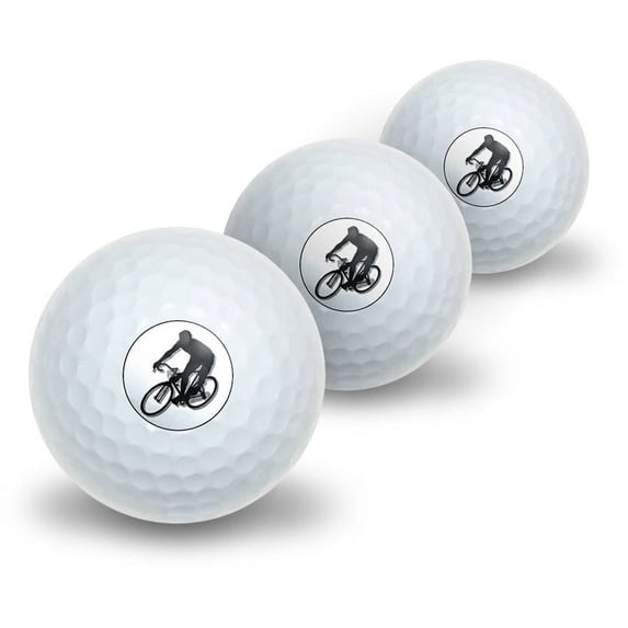 Cycling Cycle Biking Novelty Golf Balls, 3pk