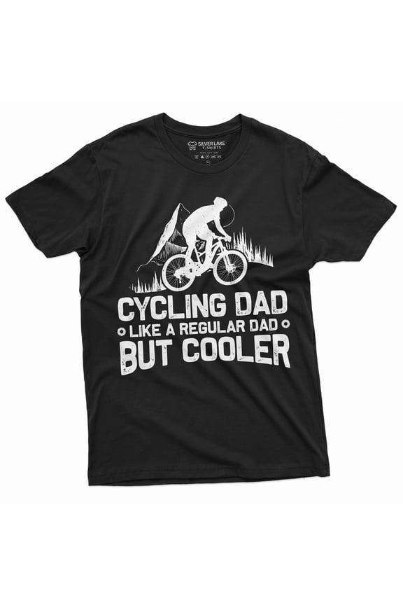 Cycling Dad T-Shirt Biker Father'S Day Father Sports T-Shirt Cool Dad Gift Idea Mens Tee (Large Black)