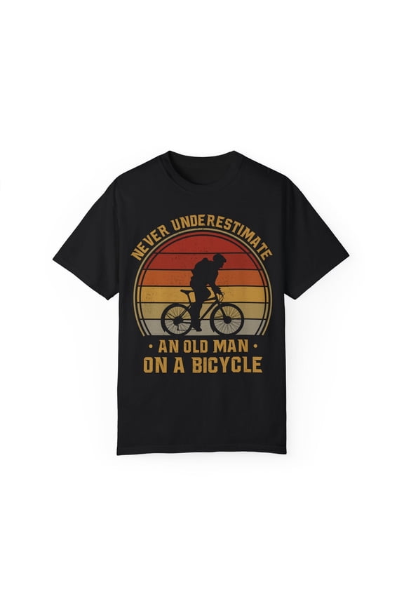 Cycling Dad T-Shirt: Old Man On A Bike TSHIRT All Size S-5XL