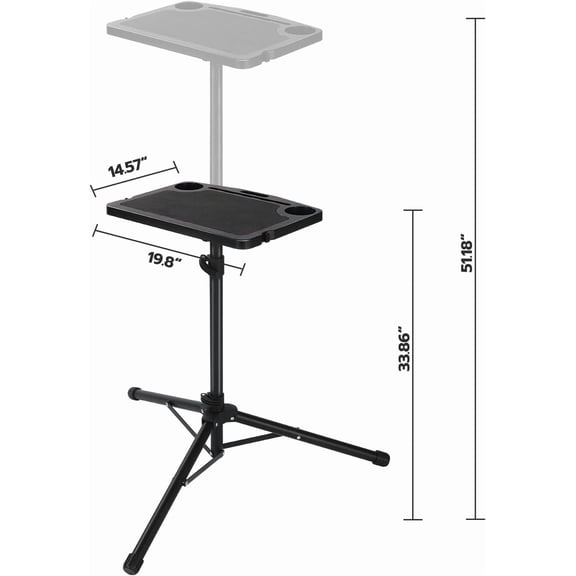 Cycling Desk, Mobile Foldable Multi-Functional Bike Trainer & Treadmill Desk