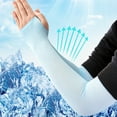 thumbnail image 1 of Cycling Driving Ice Silk Sleeve Sunscreen Wrist Sleeves Covers Uv Protection, 1 of 1