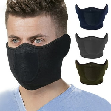 Cycling Face Guard Windproof Breathable Warm Winter Cold Weather Outdoor Snow Skiing Motorbike Riding 2-In-1 Ear Protection Face Guard