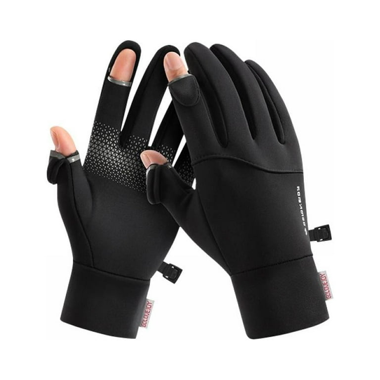 Cycling Fishing Gloves, Warm Cold Weather Waterproof Suitable for Men and  Women Ice Fishing Fly Fishing Photography Motorcycle 