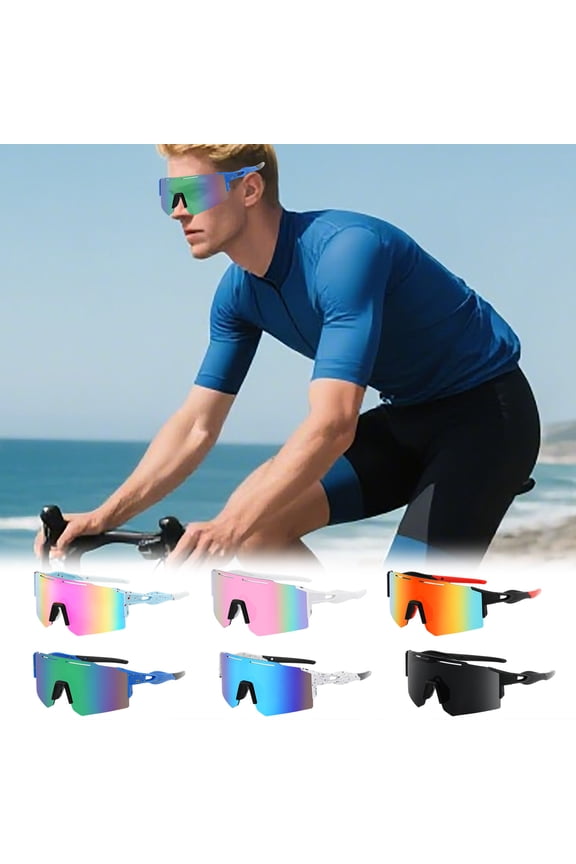 Cycling Glasses Polarized Sports Shield Sunglasses for Men Women, Youth Kids Baseball Softball Running Sunglasses