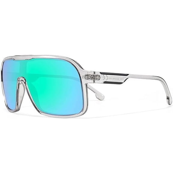 Cycling Glasses for Men and Women UV400 Protection & Polarized Outdoor Sunglasses Sports Running Eyewear Fashion Bike Party Sunglasses Green