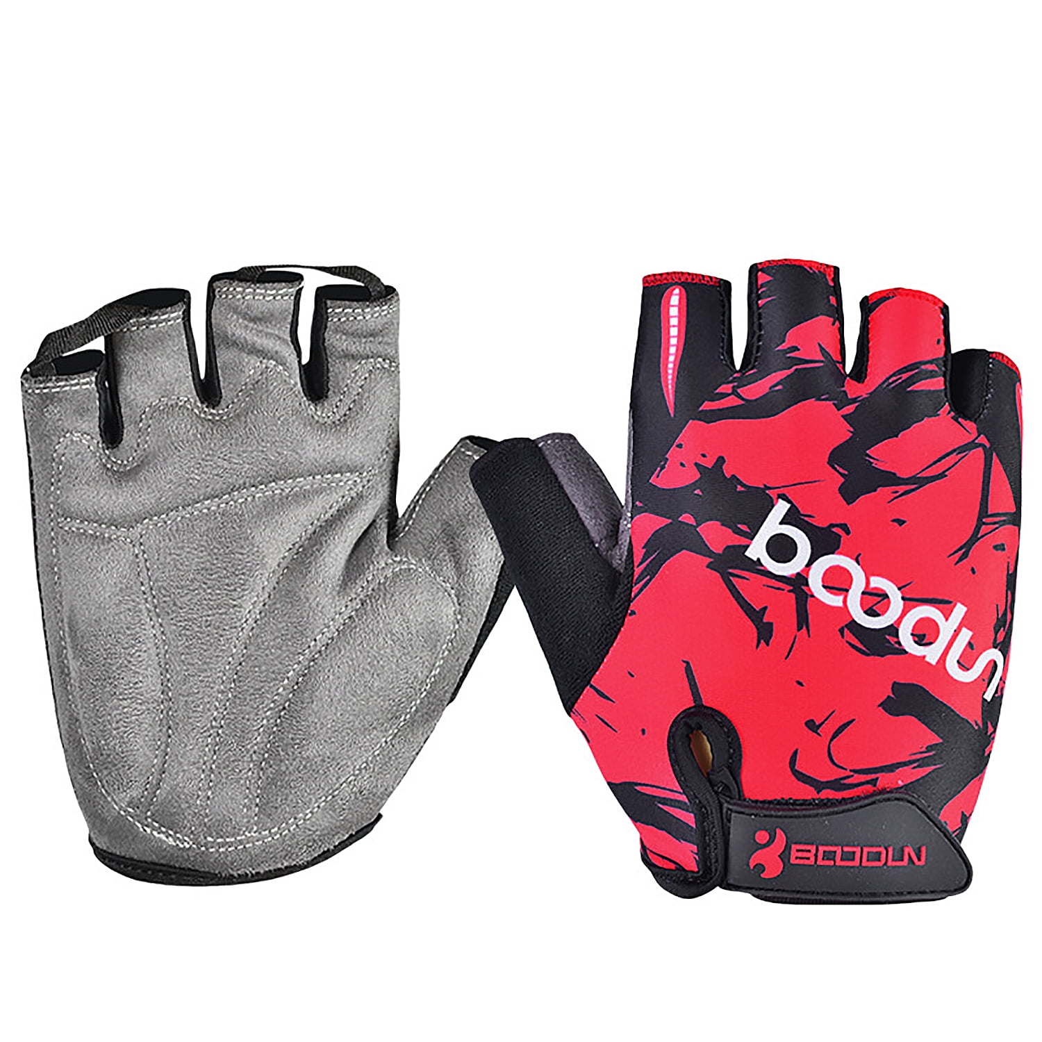 Cycling Gloves Bicycle Gloves Mountain Bike Gloves  Anti Slip Shock Absorbing Padded Breathable Half Finger Short Sports Gloves Accessories for Men/Women, M(7.5-8.3")