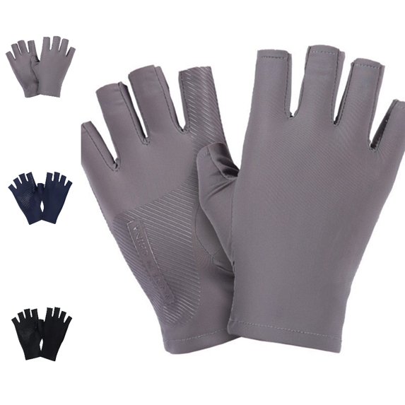 GPOECD Cycling Gloves Breathable Half Finger Resistant Touchscreen Lightweight Outdoor Sports Driving Design Gloves for Men
