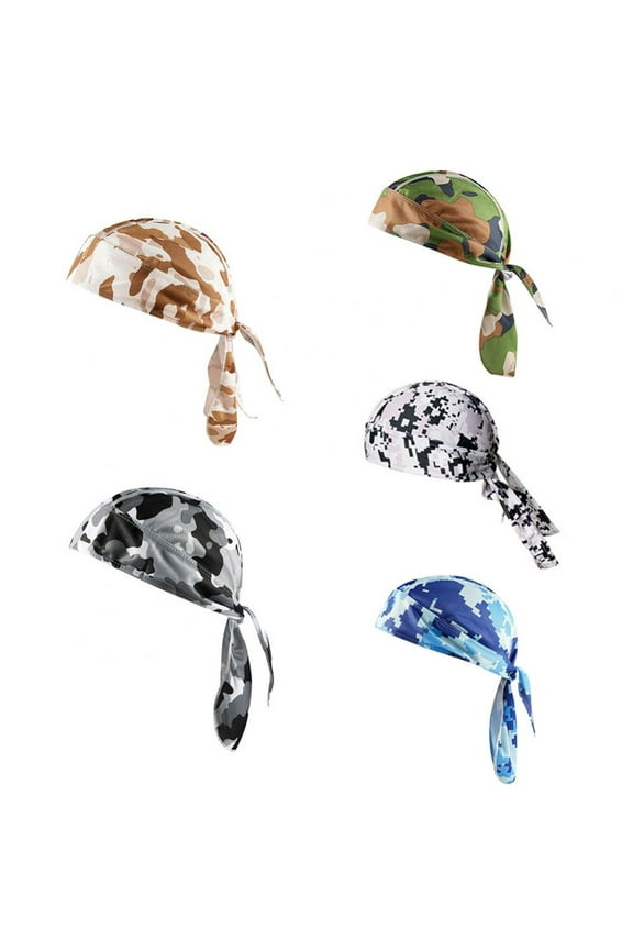 Cycling Headband Bandana – Do Rag Sweat Wicking Doo Rag Beanie Cooling Helmet Hat for Men and Women