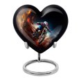 thumbnail image 1 of Cycling Heart Shaped Urn Stand, Heart Urns for Ashes, Small Heart Urn, Keepsake Urns For Human Ashes, Cremation Urn For Human Ashes, Small Urns for Human Ashes, Mini Urns For Ashes, 3inch, 1Pc, 1 of 5