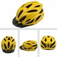 thumbnail image 1 of Cycling Helmet for Adults - Lightweight Bike Helmet with Adjustable Chin Strap, UV Protection - White, Blue, Green, Black, Yellow - Size 57-62cm (28x21x15cm) - 1 Pack, 1 of 2