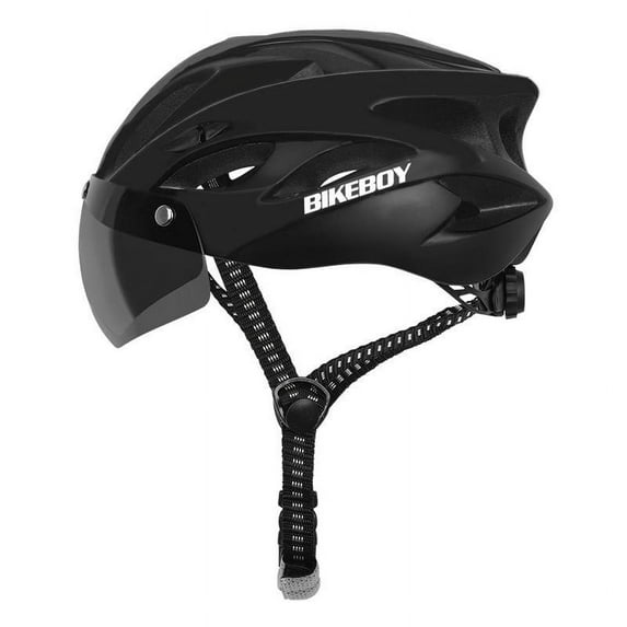 Cycling Helmet with Magnetic Goggles | High-Strength PC Shell | Adjustable Fit 54-61cm | Removable & Washable Lining | UV Protection | Lightweight Bike Accessories