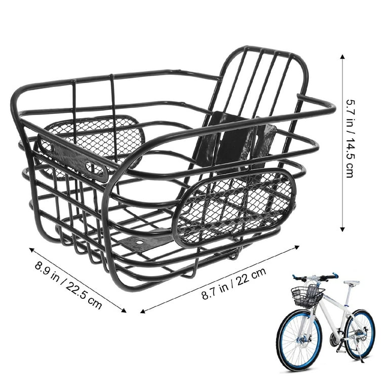 Cycling Holder Bicycle Grocery Basket Bike Front Rear Shopping Storage Carrier