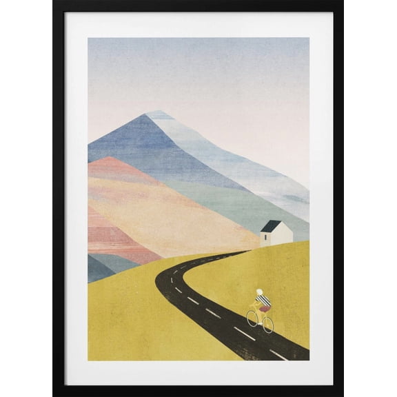 Cycling Home Framed Art Modern Wall Decor
