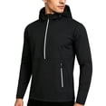 thumbnail image 1 of Cycling Jersey Men Long Sleeve Quarter Zip Up Pullover Hoodie with Pockets Windbreaker Jacket Dad Gifts, 1 of 8