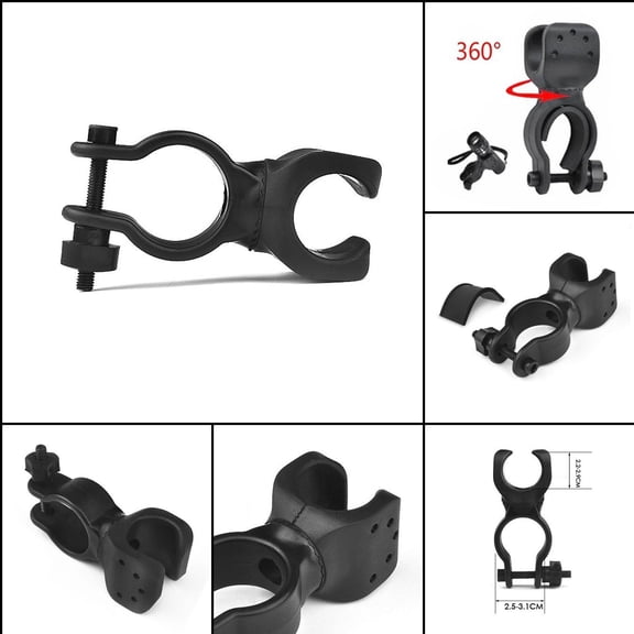 Cycling Light Clamp, Secure Flashlight Holder, Improves Nighttime Riding