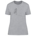 thumbnail image 1 of Cycling Line Draw T-Shirt Women -Image by Shutterstock, Female XX-Large, 1 of 2