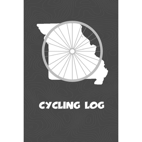 Cycling Log: Missouri Cycling Log for tracking and monitoring your workouts and progress towards your bicycling goals. A great fitness resource for any cyclist in your life. Bicyclists will love this