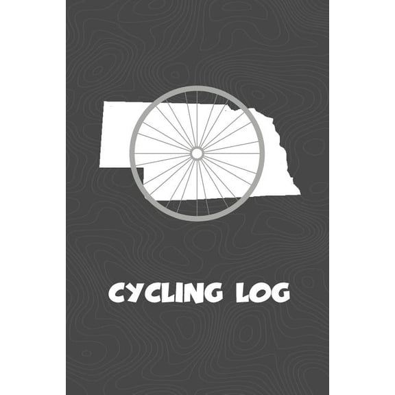 Cycling Log: Nebraska Cycling Log for tracking and monitoring your workouts and progress towards your bicycling goals. A great fitness resource for any cyclist in your life. Bicyclists will love this