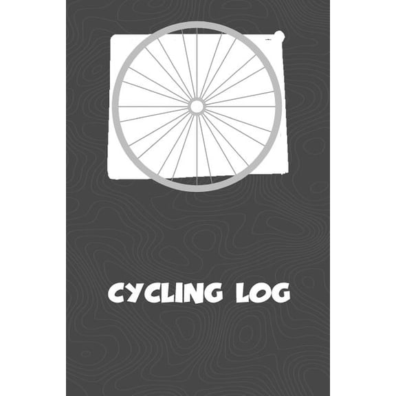 Cycling Log: Wyoming Cycling Log for tracking and monitoring your workouts and progress towards your bicycling goals. A great fitness resource for any cyclist in your life. Bicyclists will love this w