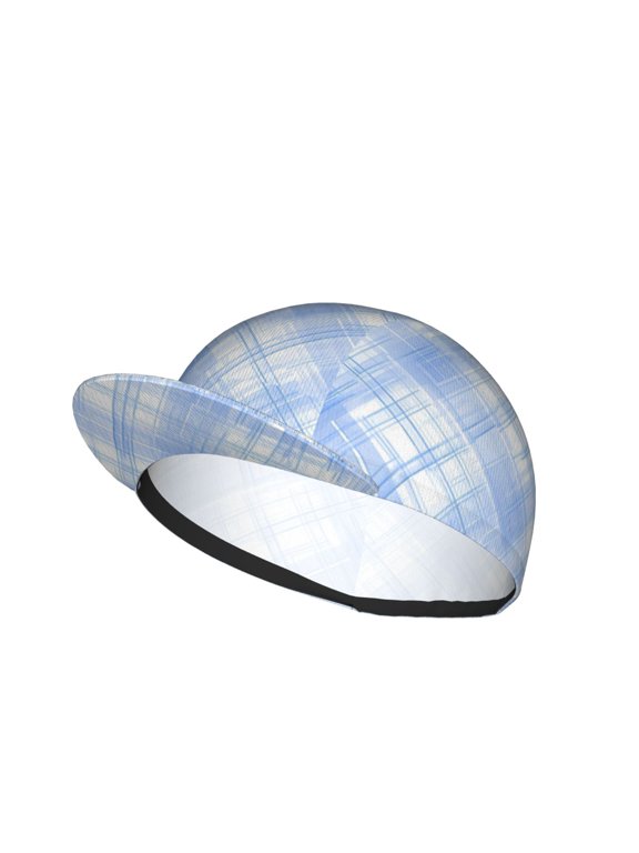 Cycling Mesh Cap Skin Breathable Quick Dry Comfortable Elastic Cap For Hiking Camping Running Daily Commuting Blueviolet Moroccan Buffalo Plaid Tartan Check Hand-Drawn Sketch_3