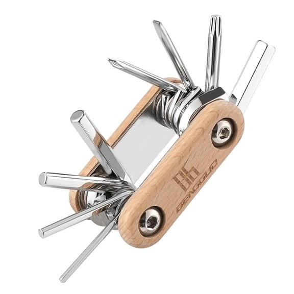 Cycling Multi-Tool Kit, 8-in-1 Bicycle Repair Tool Set for Road and Mountain Bike Maintenance, Portable All-in-One Bike Accessories for Riders