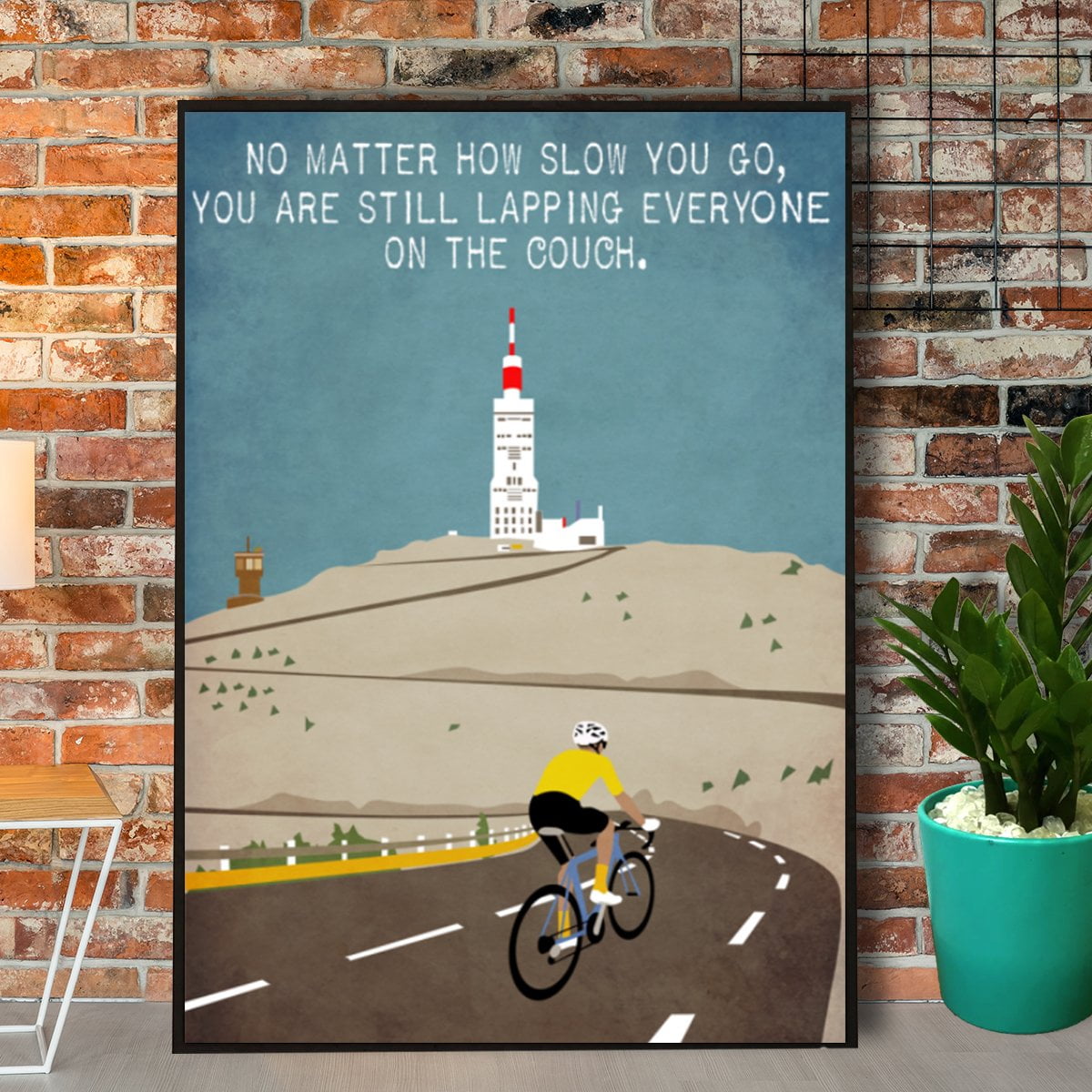 Cycling No Matter How Slow You Go Paper Poster No Frame Matte Wall Art ...