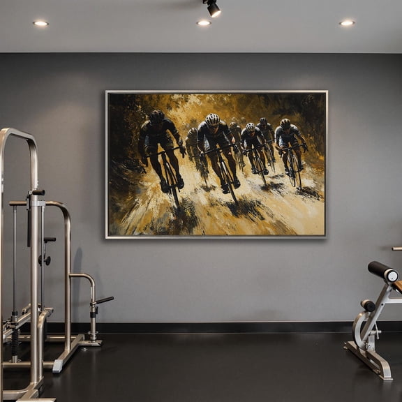 Cycling Race Art Motivational Sports Decor Modern Wall Decor For Living Room Bedroom Poster, Unframed Canvas Size 8x12
