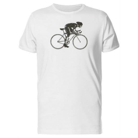Cycling Race Grunge Man Sketch T-Shirt Men -Image by Shutterstock, Male Medium