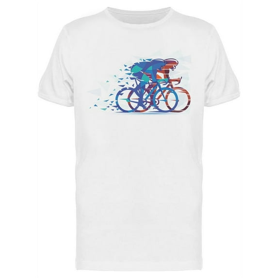 Cycling Race Motion Effect T-Shirt Men -Image by Shutterstock, Male Large