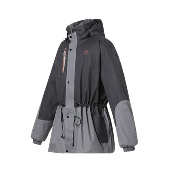 Cycling Raincoat Reflective Rain Gear Set Double Layer Separated Jacket Pants For Heavy Rain Adult Unisex Suit