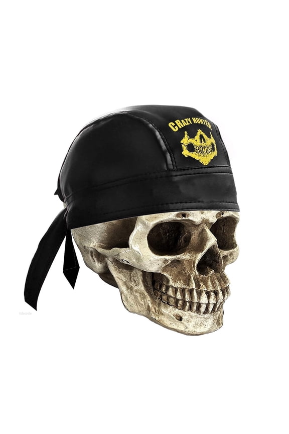 Cycling Skull Steampunk Motorcycle Bandana Head Wrap Du Doo Do Rag Hat Men Boy Leather Rivet Cap