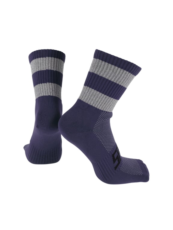 Cycling Socks Anti-friction m Outdoor Bike Socks Navy,Grey Unsex 1 Pair Color Matching Reflective