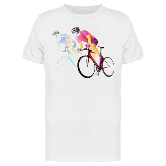 Cycling Sport Graphic T-Shirt Men -Image by Shutterstock, Male Large