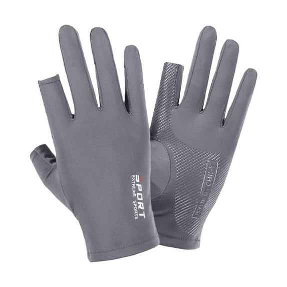 Cycling Sports Gloves Racing Protective Gloves Breathable Anti-UV Silk Ice