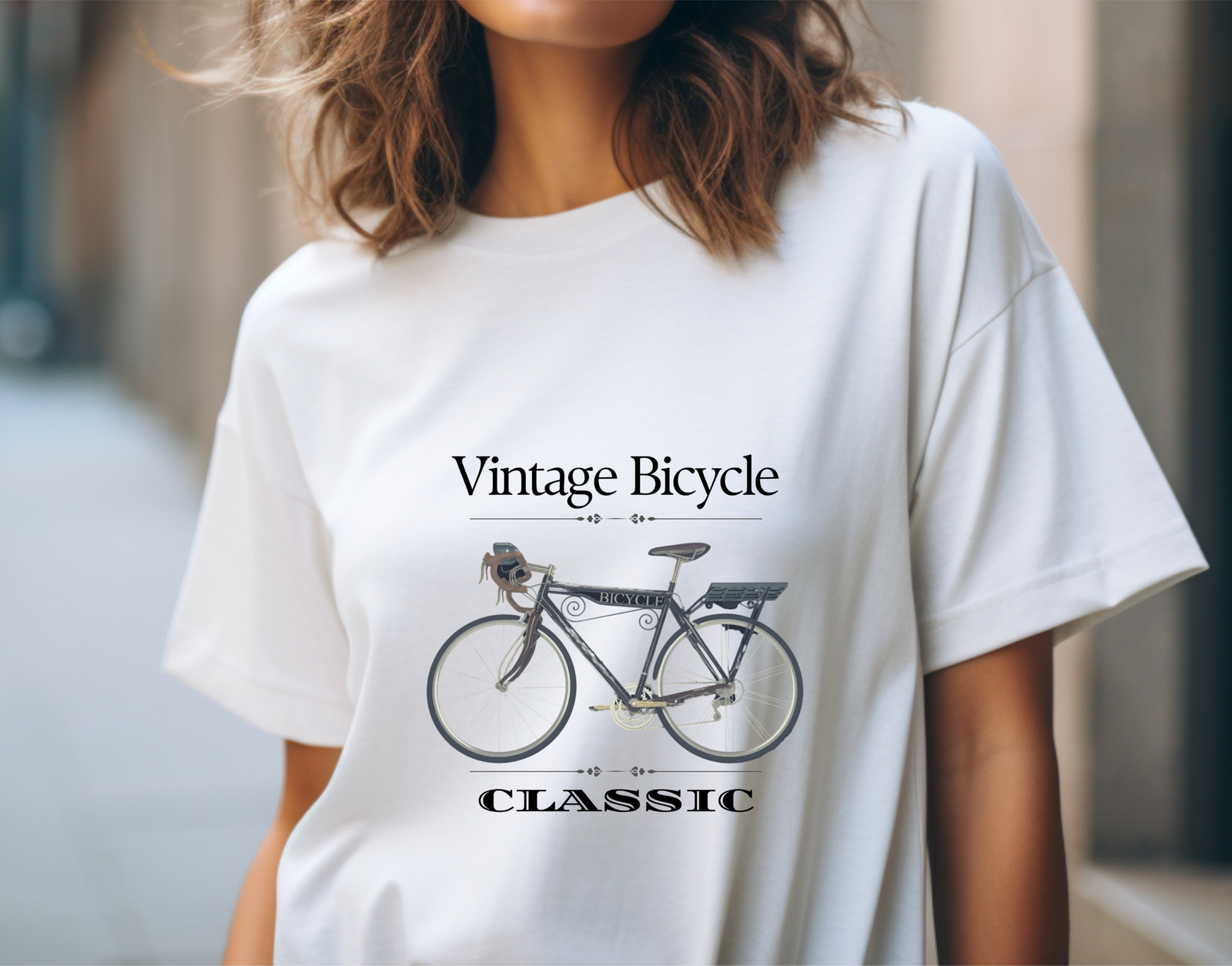 Mountain Bike T-Shirt Commencal Herren - Vintage Design Black