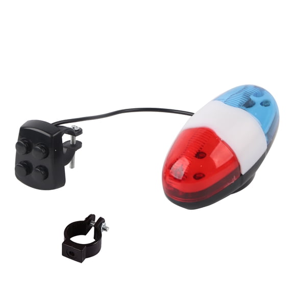 Cycling Warning Light Loud Bell 6 Led Bicycle Lights Abs Plastic Bike Headlight Front Light, for Repair Shop Road Biking