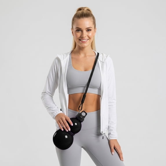 Cycling Water Bottle, 600ml Large Capacity, BPA-Free Plastic, Leakproof ...