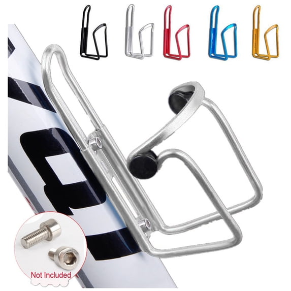 Cycling Water Bottle Holder Lightweight Aluminum Alloy Bicycle Cup Cage for Road Racing Mountain Bike Durable Frame Mounting Accessories Gold