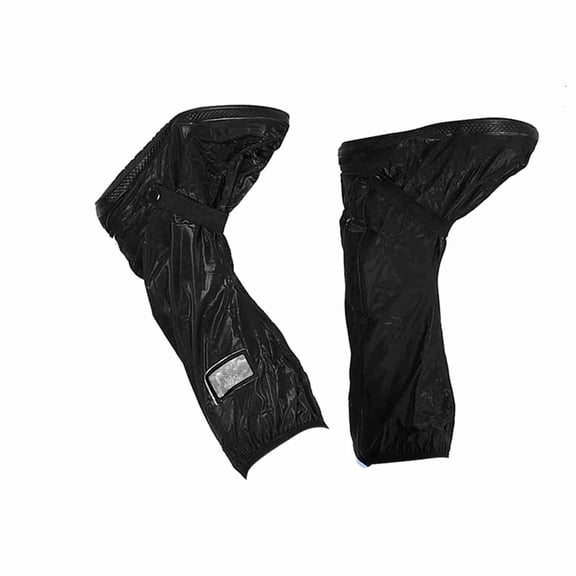 Cycling Waterproof Shoes Cover Non Slip Reusable Motorcycle Boot Protector Black S 10.4 in / 26.5 cm