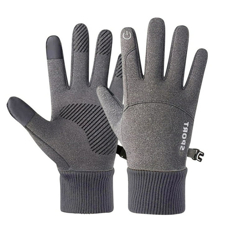 Cycling Winter Gloves For Men Touch Screen Outdoor Fleece Warm