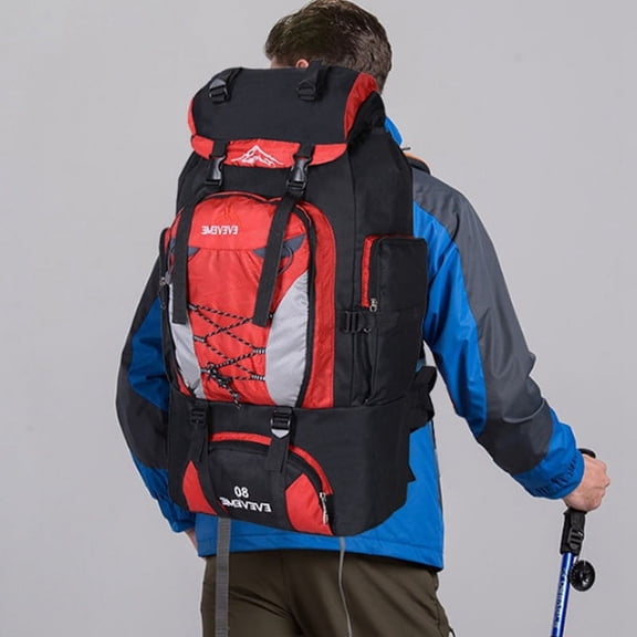 Cycling backpack nylon travel climbing bag,Sky blue