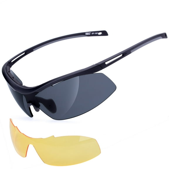 Cycling glasses, TR90 UV protection 400 polarized sports sunglasse,Elastic Frame Scratch Resistant Sport Sunglasses